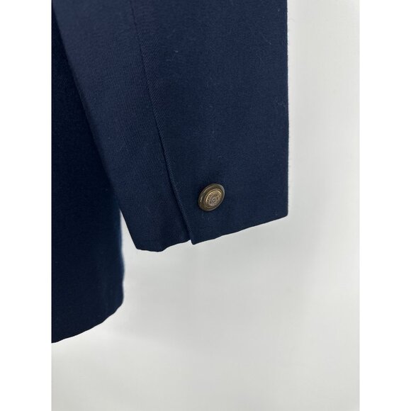 Vintage Talbots Navy Blazer Single Button Closure Made In USA Women's Size 8 - Picture 5 of 8